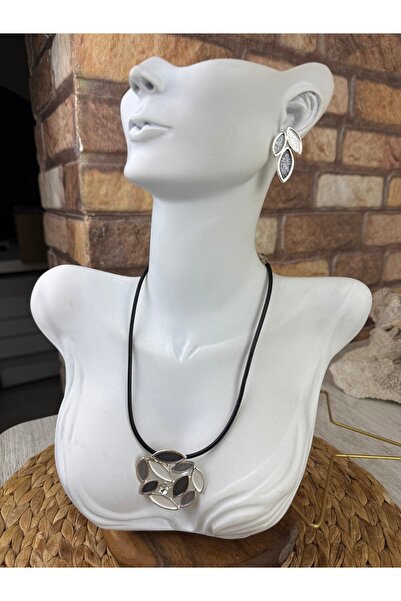 SEDEF TAKI Mineli kolye ve küpe takım