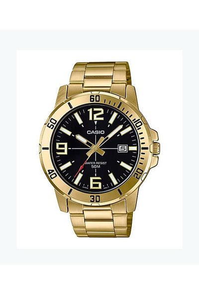 Casio Casio Enticer Analog Watch MTP-VD01G-1BV - 45 mm - Gold for Men