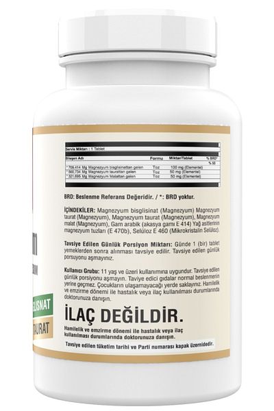 NCS Magnesium Malate Glycinate Taurate 180 Tablets