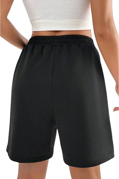 makiteks Black Gray 2 Pack Solid Color Women's Regular Shorts Lilo Stitch Kuromi Hellokitty