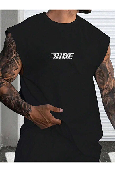 Ride baskılı sıfır kol kolsuz TSHİRT basketbol GYM sporcu giyim COMFORT T-SHİRT 4070788541183