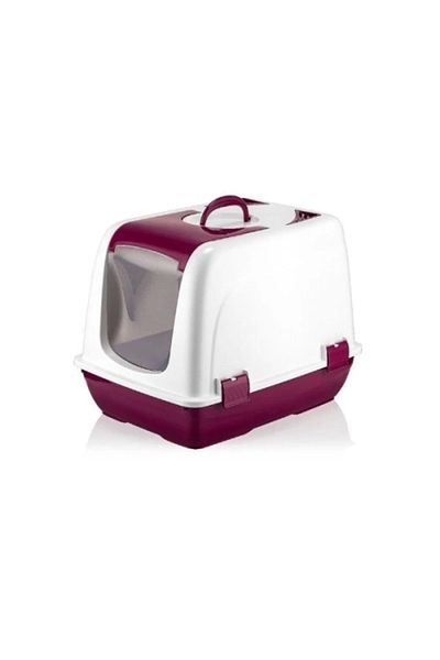 KASHİKOİ Claret Red Mikopet Indoor Small Cat Toilet