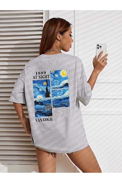 Tarzsokak Pantofi oversize unisex cu imprimeu Van Gogh