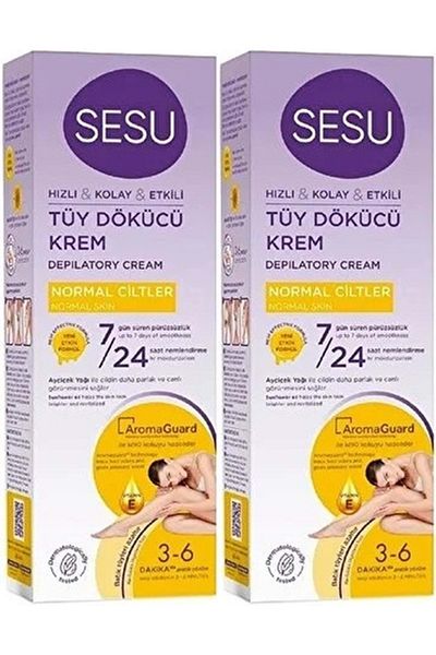 Sesu Depilatory Cream 100ml Normal Skin (Set of 2)