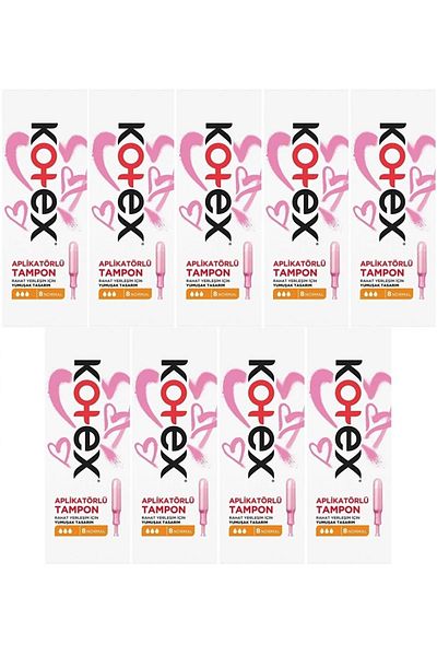 Kotex 9 Pack 72 Piece Buffer Set with Applicator