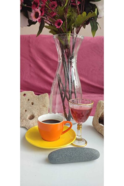 ORTAKÖY CENNETİ كوب قهوة زجاجي مذهّب بسعة 55 سم مكعب. ارتفاع 10 سم. عرض الفم ...