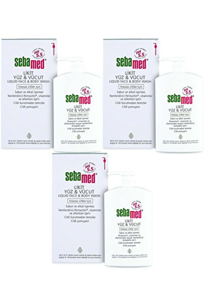 Sebamed Face and Body Cleansing Liquid 1000ml (Set of 3)