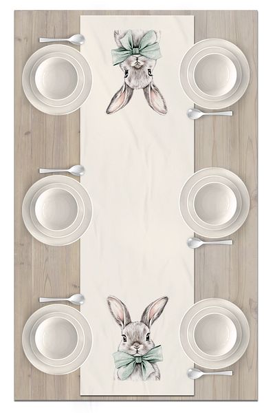 Bertille Home Spring Series 140X40 cm Digital Printed Runner (Spring Easter Easter)