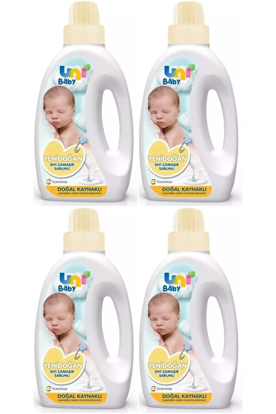 Uni Baby Yeni Doğan Çamaşır Deterjanı/sabunu 1500ml (SARI) (4 LÜ SET)