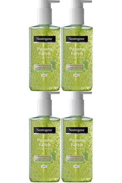 Neutrogena جل منظف مضاد للمعان 200 مل (4 قطع)