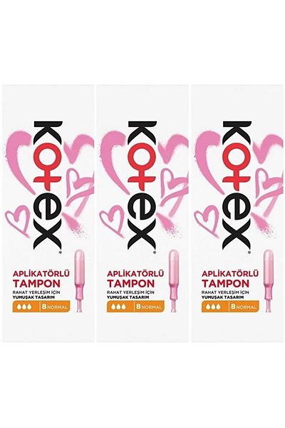 Kotex مجموعة ممتصات عادية مكونة من 24 قطعة (3PK*8)