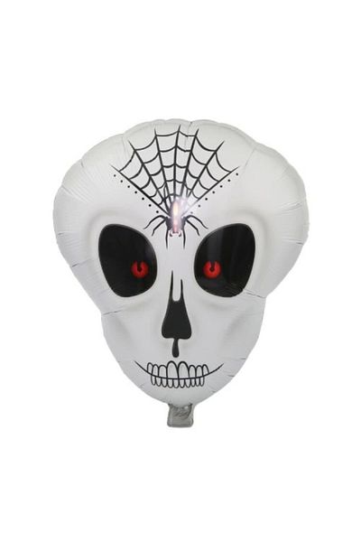 KASHİKOİ Spider Web Patterned Skeleton Foil Balloon