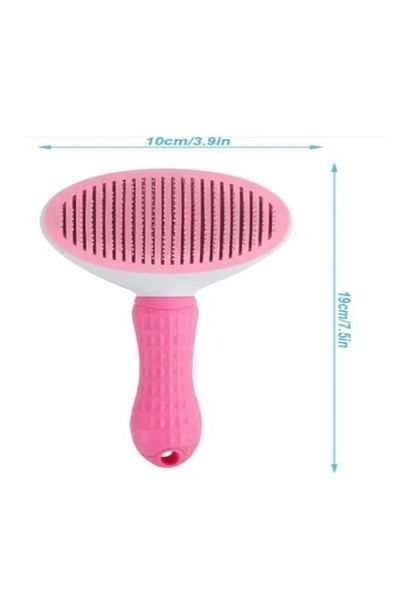 KASHİKOİ Pink Automatic Cleaning Pet Comb