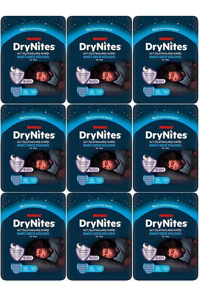 DryNites Night Panty Diapers for Men 13 Years 48-60 kg Xs-Large 180 Pieces Mega Pack