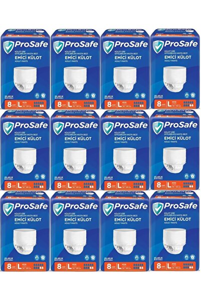 PROSAFE Emici Külot Hasta Bezi Büyük-Large 96 Adet (12PK*8)