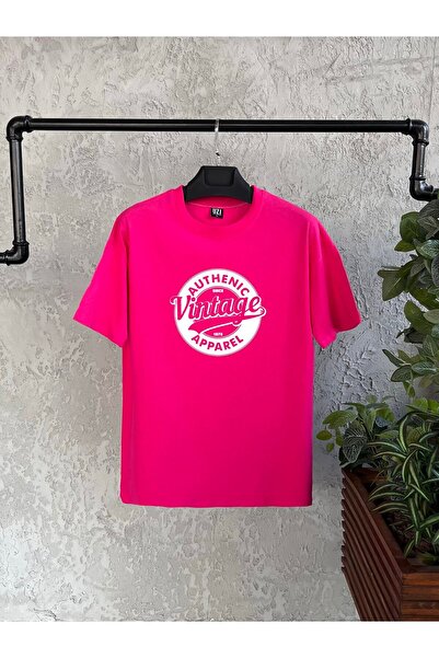 Tarzsokak خمر مطبوعة الوردي الداكن الرجال المعتاد