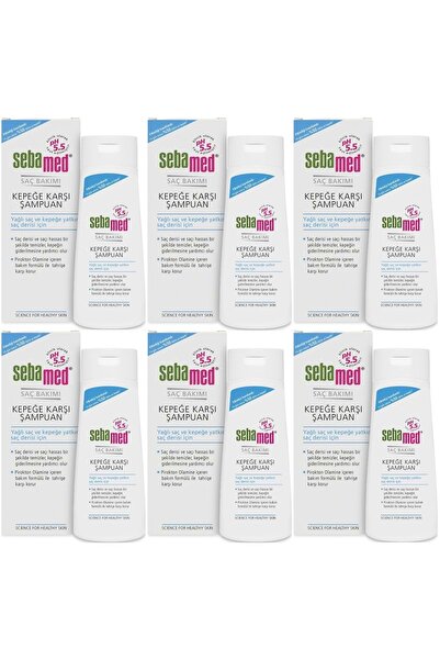 Sebamed 200ml Shampoo - for Oily and Dandruff Prone Hair (Set of 6)