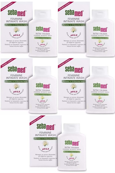 Sebamed İntim Menapoz Likit 200ml Ph6.8 (GENİTAL BÖLGE TEMİZLEYİCİ) (5 Lİ SET)