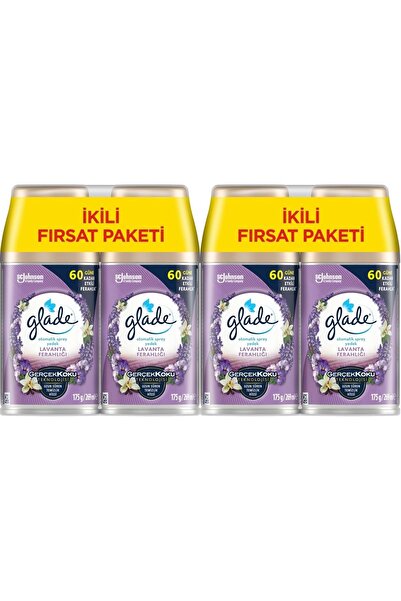 Glade Oda Kokusu Otomatik Sprey Yedek 269ml (4 LÜ SET) Lavanta (2PK*2)