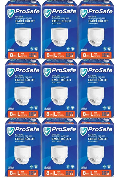 PROSAFE Emici Külot Hasta Bezi Büyük-Large 72 Adet (9PK*8)