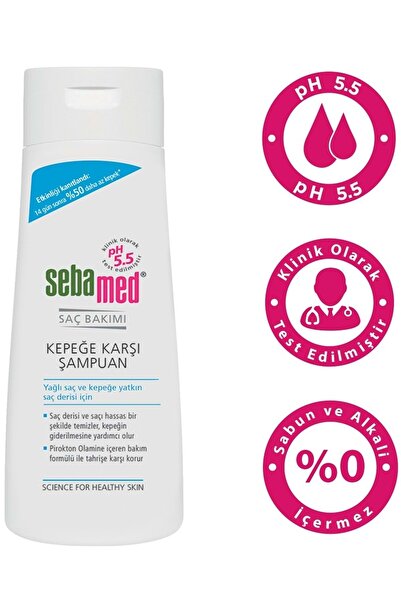 Sebamed Şampuan 200ml Kepeğe Karşı (YAĞLI VE KEPEĞE YATKIN SAÇ DERİSİ IÇİN) (2 Lİ SET)