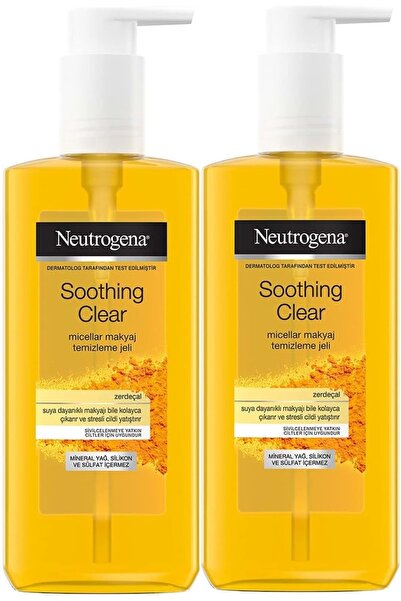Neutrogena Soothing Clear Micellar Yüz Temizleme Jeli 200ml (2 Lİ SET)