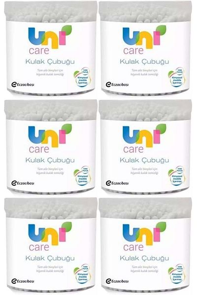 Uni Baby Ear Cleansing Swabs 100 Pieces (Set of 6)