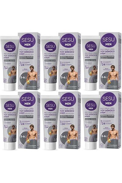 Sesu Depilatory Cream for Men 100ml (Set of 6)