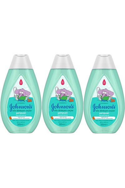 Johnson´s Baby شامبو جونسون للأطفال 500 مل كرال شاكر للشعر المطيع (مجموعة من 3)