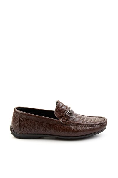 Bambi Kahve Leather Erkek Loafer Ayakkabı E01323200040