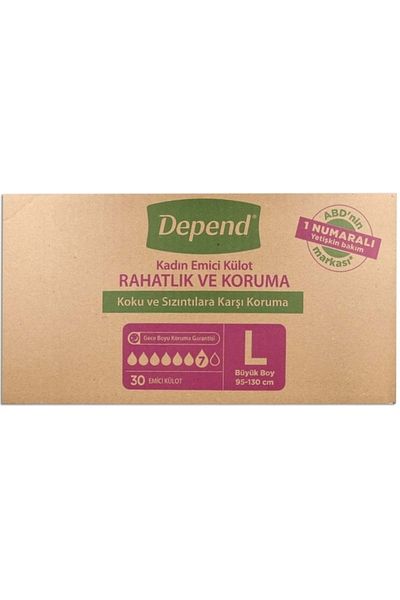 Depend Large Women's Absorbent Panty Diapers - 150 Pieces (5Pk*30)