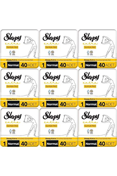 Sleepy فوط يومية عادية - 360 قطعة ميجا PK (9PK*40)