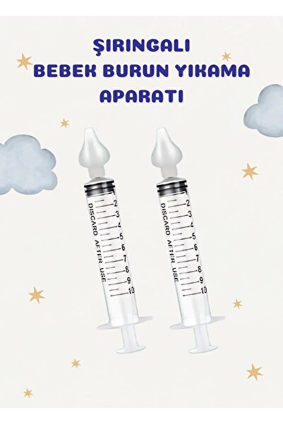 potasyum Şırıngalı Burun Aspiratörü Bebek Burun Temizleme Aparatı Şırınga 10 ...