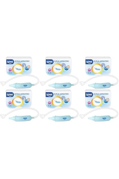Wee Baby Burun Aspiratörü Nasal (Yeni Saklama Kabı Kutulu) (6 Lı Set) (WEE162)