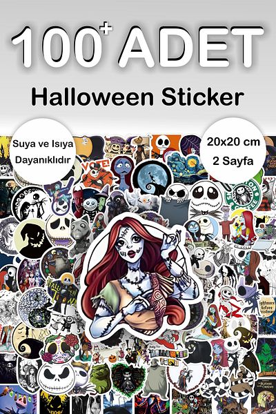 Grafikup 100+Pcs Halloween Sticker Set - Pen Laptop Notebook Water Bottle Sticker