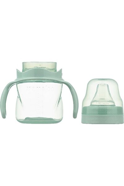 Mamajoo Spillproof Educational Cup with Handle Powder Green & Anti-Colic Spout 160ml