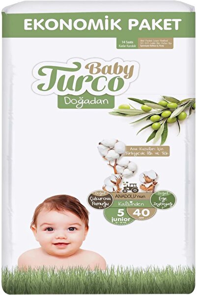 Baby Turco Baby Diaper |   12-25kg |   40 Economic Pk