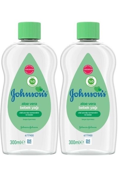 Johnson's Johnsons Baby Baby Oil 300ml Aleo Vera (Set of 2)