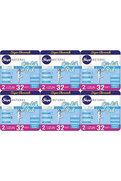 Sleepy 192 Natural Daily Pads - Super Economic Pack (6PK*32)