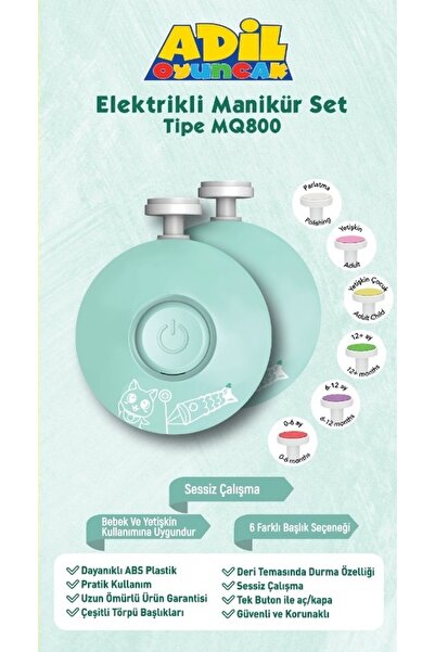 potasyum Adil Yetişkin Çocuk Yenidoğan Bebek Dönerli Pilli Tırnak Kesme Törpü...