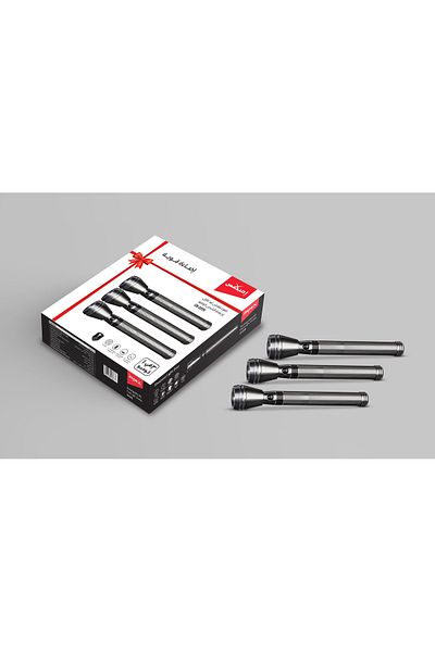 İMPEX مجموعة كشافات LED قابلة لإعادة الشحن من إمبكس، 3 قطع (CB 2226)