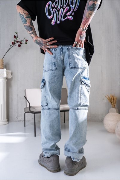 DENİKK PANTALONI DENIM BAGGY TREND DR BĂRBAȚI