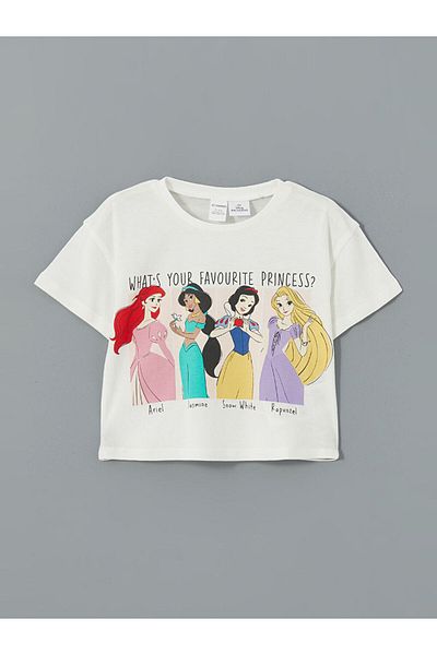 LC Waikiki Tulle Snow White Printed Girl's T-Shirt and Skirt Set of 2