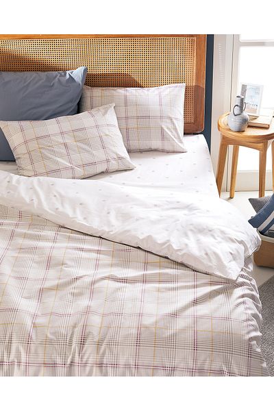 Madame Coco Fontaine Spannbettlaken-Set für Einzelbett, Ranforce-Muster