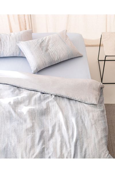 Madame Coco Sarthe, bedrucktes Bettbezug-Set aus 100 % Baumwolle, Einzel-Krepp