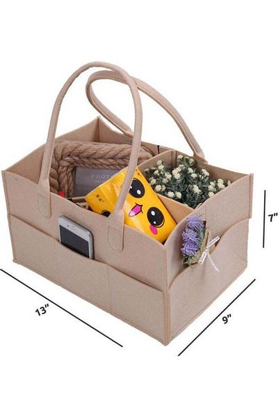 Generic Diaper Organizer Baby Caddy Bag - Beige