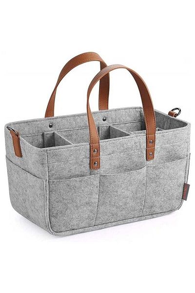 Generic Diaper Organizer Baby Caddy Bag - Silver