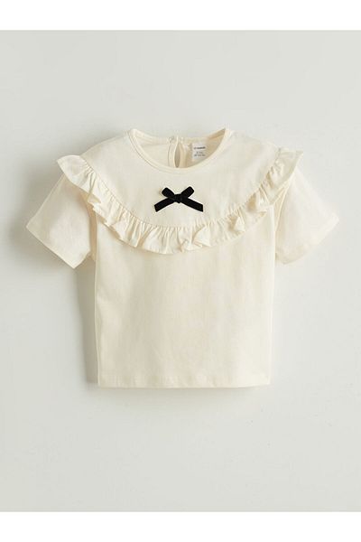 LC Waikiki Lcw Ribbon Detail Girls' Blouse and Skirt 2-Piece