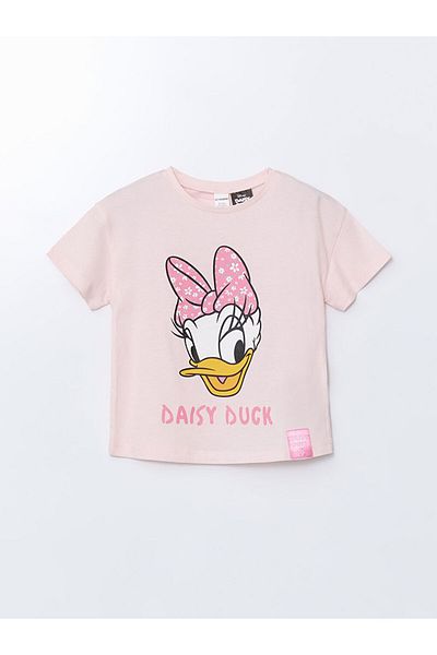 LC Waikiki Daisy Duck Printed Girl's T-Shirt and Leggings 2 Pcs