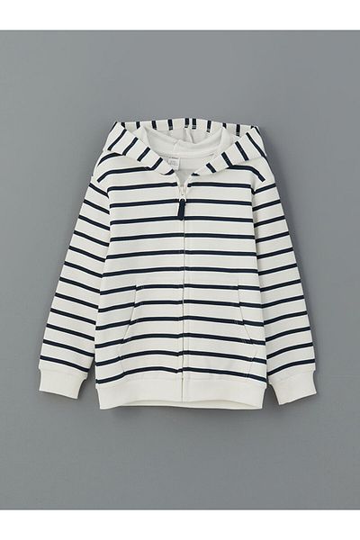 LC Waikiki Lcw Printed Boys' Cardigan T-Shirt and Sweatpants Bottom 3 Pcs